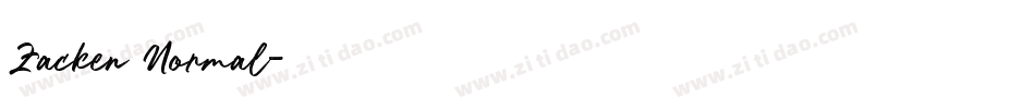 Zacken Normal字体转换